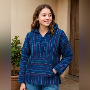 Colorful Striped Women's Hoodie